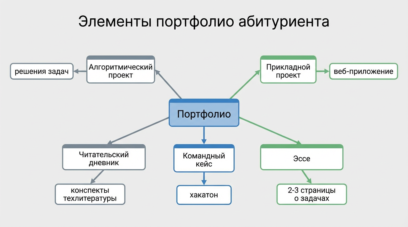 Элементы портфолио абитуриента